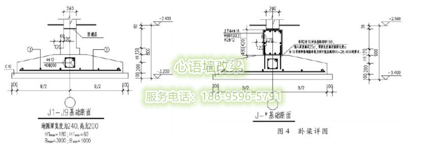 浙江心语墙改梁，砖墙与剪力墙共同工作的砌体结构基础大样